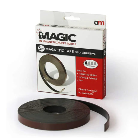 Magnetic Tape Strip with Premium Adhesive, - Indigo Supplies Ltd