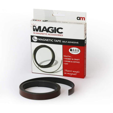 Magnetic Tape Strip with Premium Adhesive, - Indigo Supplies Ltd