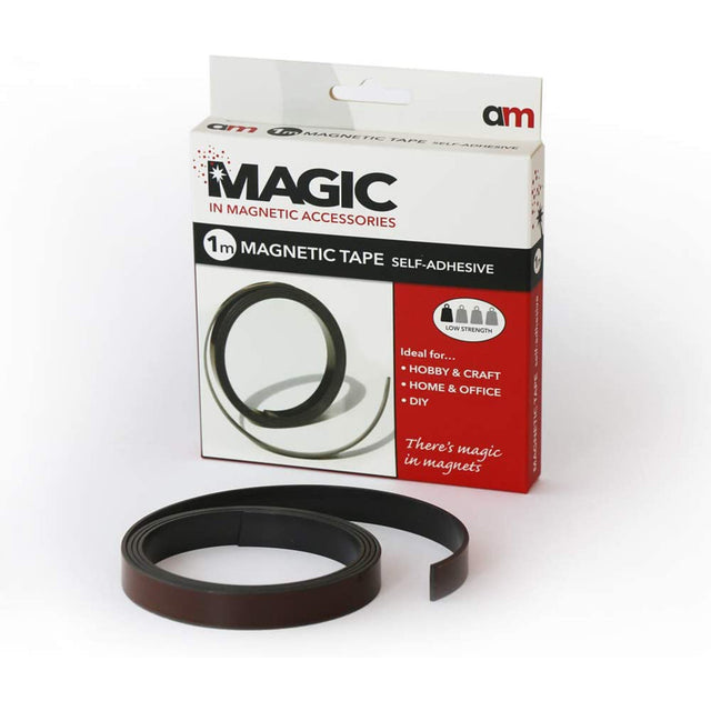 Magnetic Tape Strip with Premium Adhesive, - Indigo Supplies Ltd