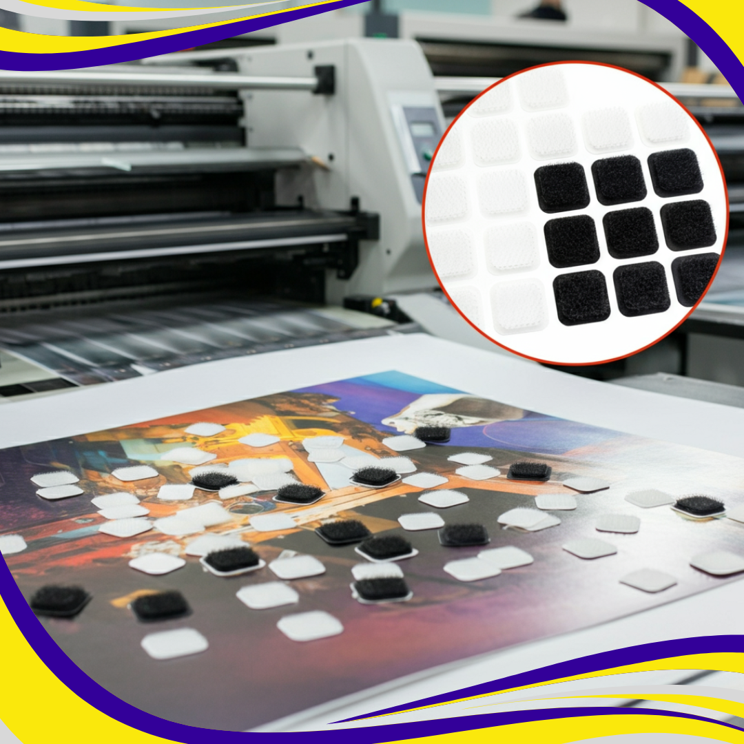 Hook and Loop Fastener Squares HOOK Black High Tack Rubber Adhesive ...