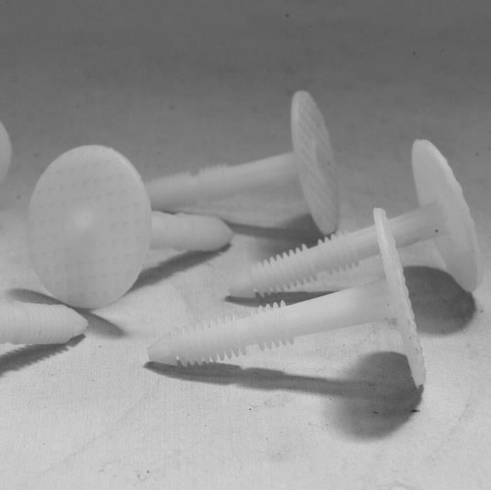 Visqueen Retaining Discs, 50mm long x 35mm head diameter x 500 per box
