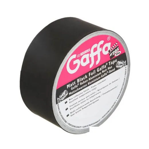 Advance AT205 Foil Tape Matt Black 50mmx25m