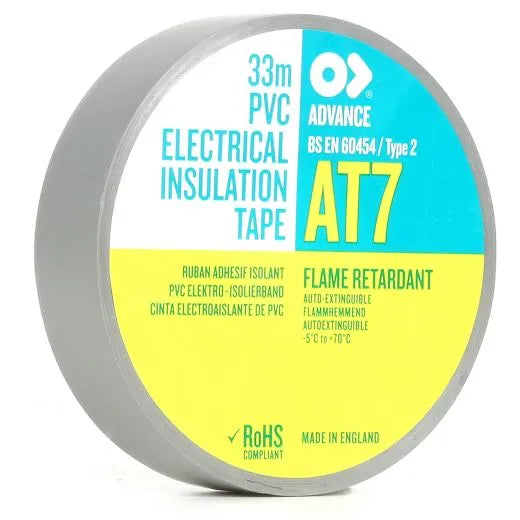 Advance AT7 PVC Tape Grey 12mmx33m